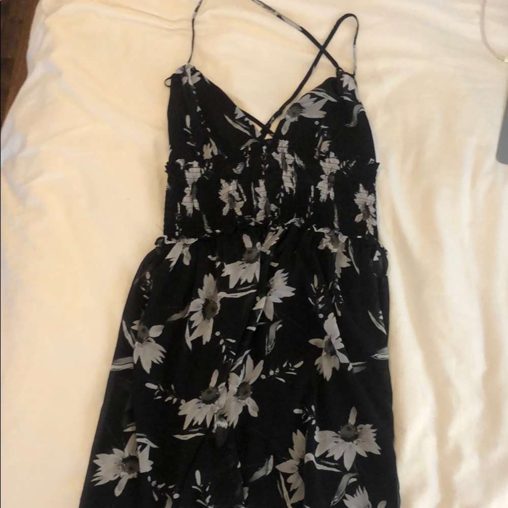 Black Foral Dress